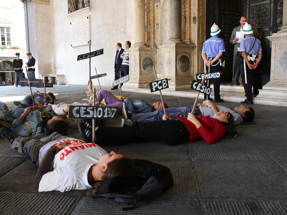 Protesta del Codisa in Loggia