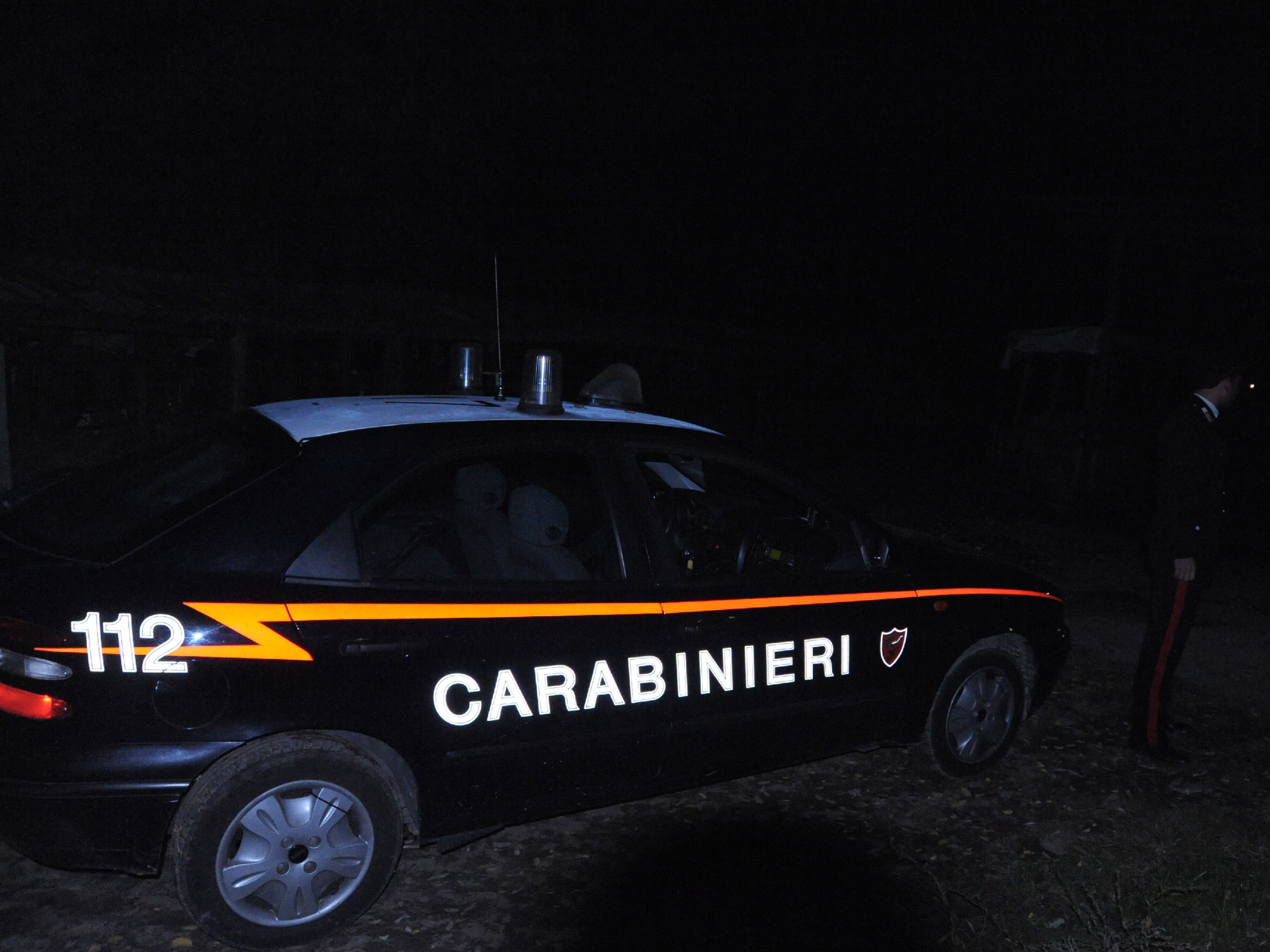 I carabinieri sul luogo dell’infortunio 