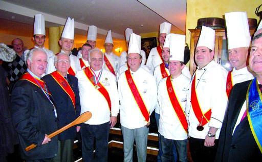
 I cuochi bresciani premiati durante la serata che ha celebrato il famoso chef francese
