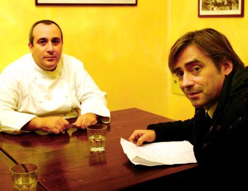 
 Marco Recami all'«Antica Lelia», dove lavora oggi, insieme alla «iena» Andrea Pellizzari SERVIZIO FOTOLIVE 