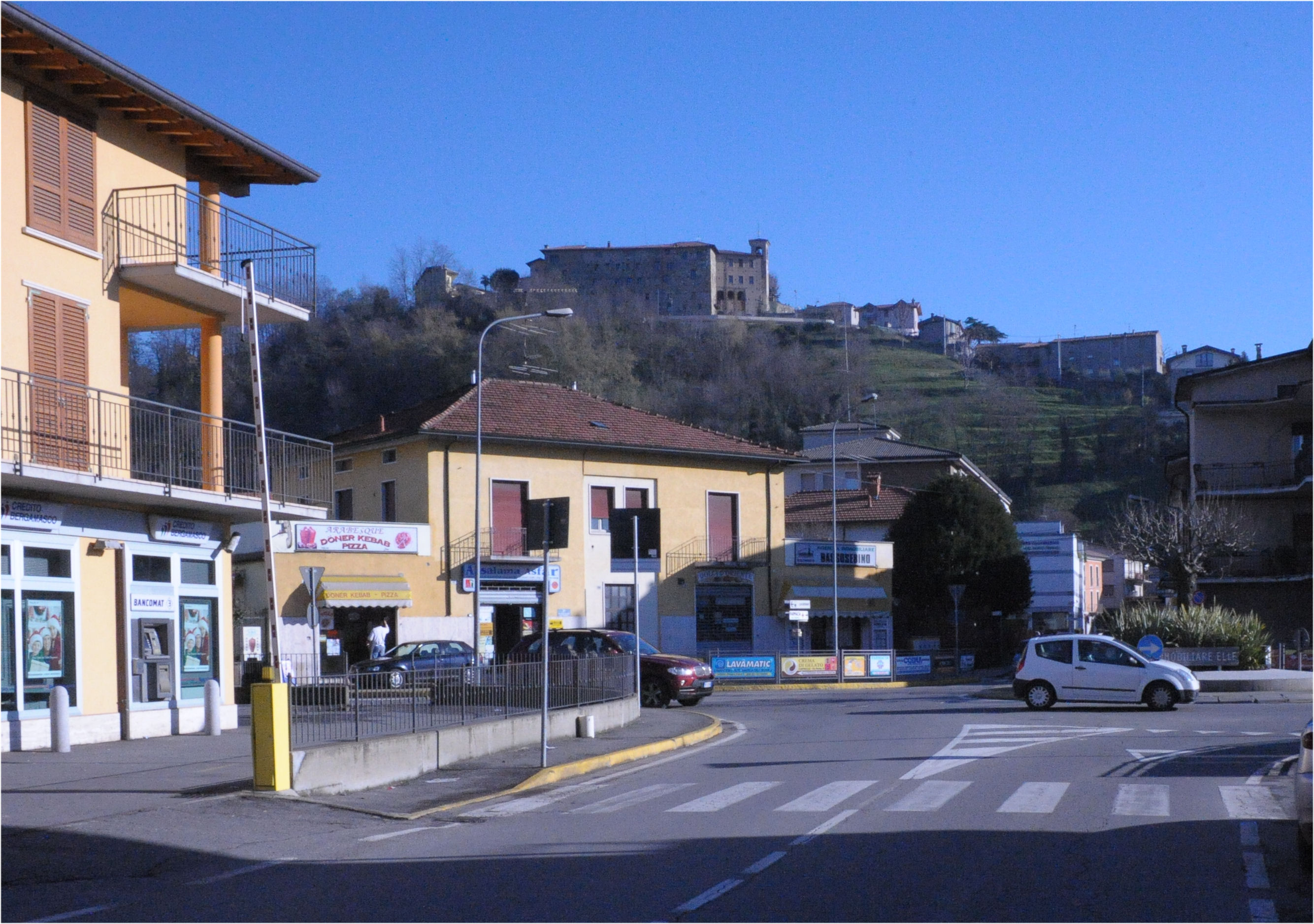 Il punto di innesto della nuova tangenziale di Capriolo