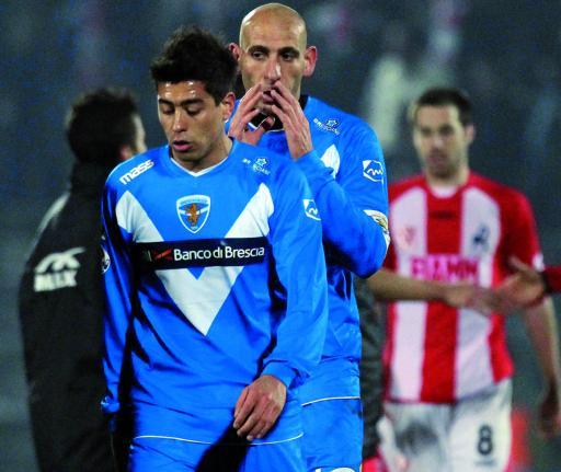 
 Tutto il rammarico a fine partita da parte di Cordova e Possanzini