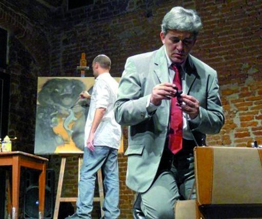 
 Una scena dello spettacolo allo Spazio H. Vox