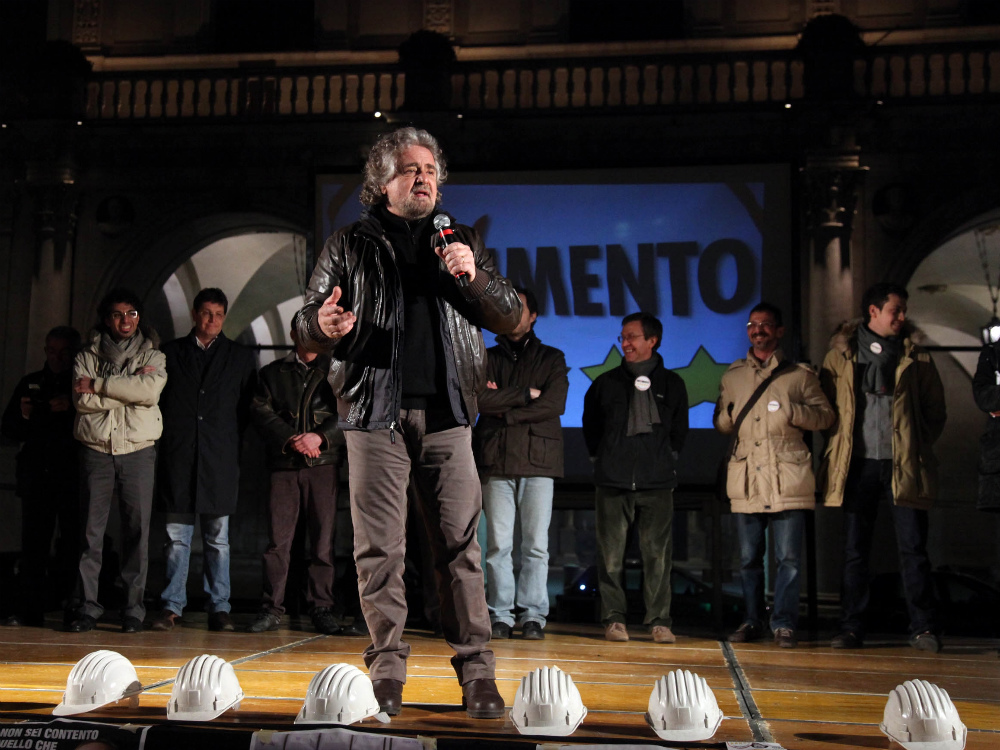Beppe Grillo ha lanciato il suo Movimento 5 Stelle 