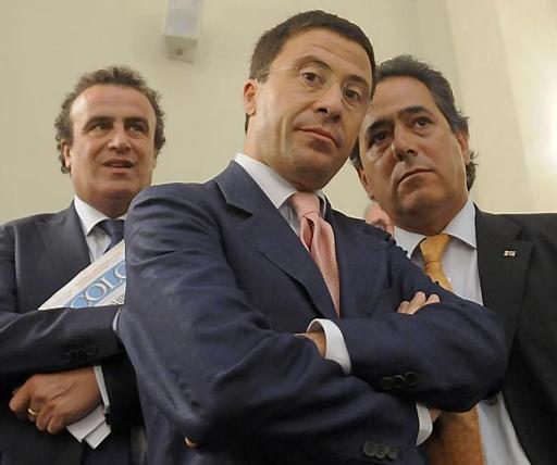 
 Roma: Fabio Granata e Italo Bocchino alla conferenza stampa di Fini