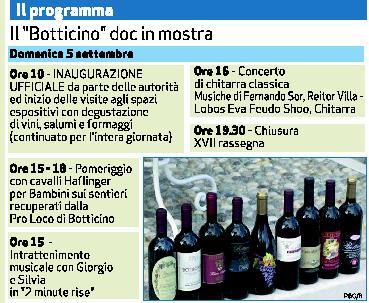 
 Il Botticino doc si presenta e sceglie il monastero di S.Gallo