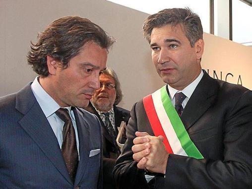 L'amministratore delegato di Artematica Andrea Brunello e Adriano Paroli